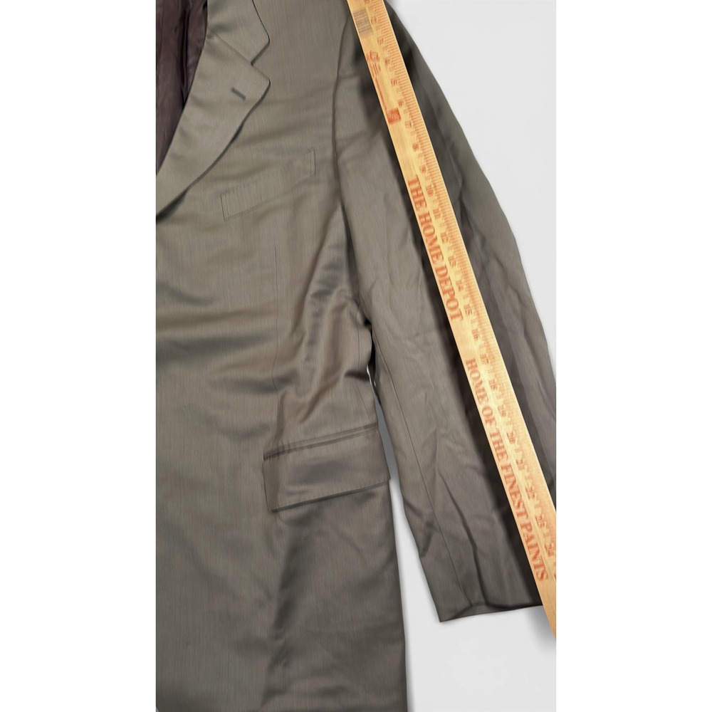 Canali Mens Suit 2 Piece Wool Jacket‎ Pants Italian 60 EU 50 US Brown 36 x 32 - Picture 11 of 16